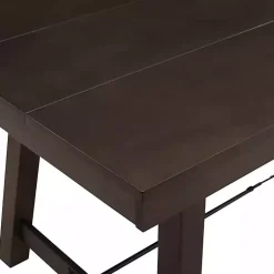Kirklands Home Dining Tables|Dark Oak Wood Rustic Dining Table