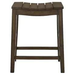 Kirklands Home Bar Stools & Counter Height Stools|Dark Oak Wood Whitcombe Counter Stools, Set of 2 Brown