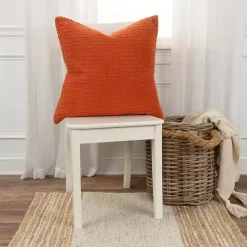 Sale Dark Subtle Striped Oversized Pillow Pillows