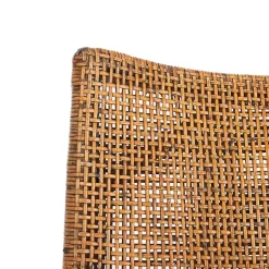 Kirklands Home Accent Chairs|Dark Rattan and Mahogany Gianni Accent Chair Brown