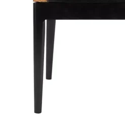 Kirklands Home Accent Chairs|Dark Rattan and Mahogany Gianni Accent Chair Brown