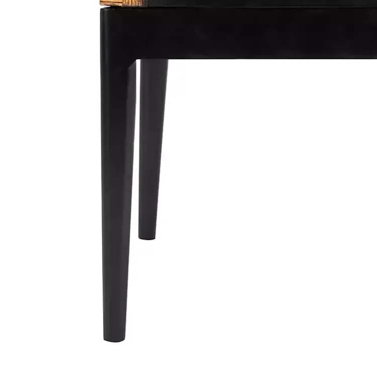 Kirklands Home Accent Chairs|Dark Rattan and Mahogany Gianni Accent Chair Brown