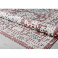 Kirklands Home Area Rugs|Dark Terra Cotta Borde Area Rug, 8x10 Red