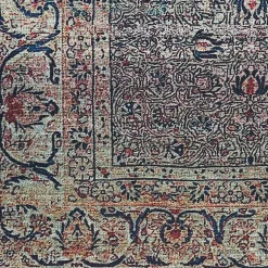 Kirklands Home Area Rugs|Dark Vintage Floral Washable Area Rug, 5x7 Gray