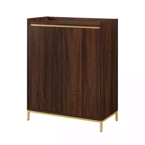 Kirklands Home Cabinets & Sideboards|Dark Walnut Capri 6-Bottle Cubby Cabinet Brown