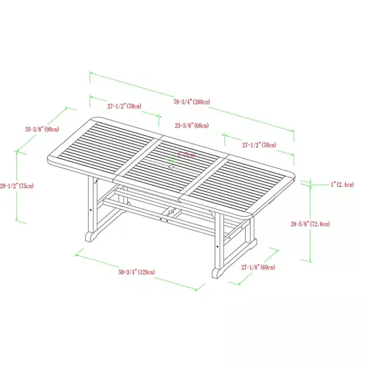 Kirklands Home Outdoor Dining|Dark Wood Slat Back 4-pc. Outdoor Dining Set Brown