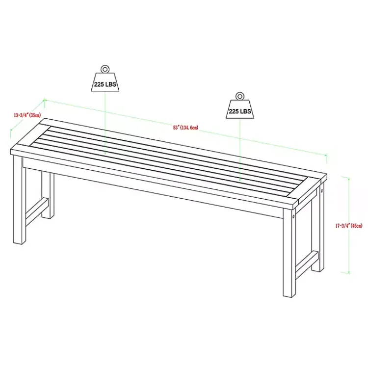 Kirklands Home Outdoor Dining|Dark Wood Slat Back 4-pc. Outdoor Dining Set Brown