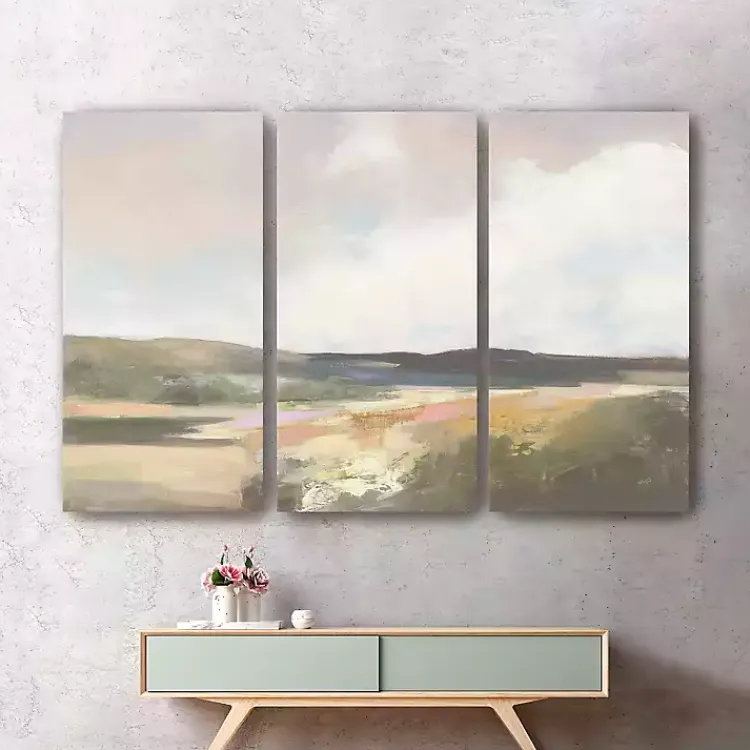 Kirklands Home Canvas Art|Dawn by the Water Canvas Art Prints, Set of 3 Multi