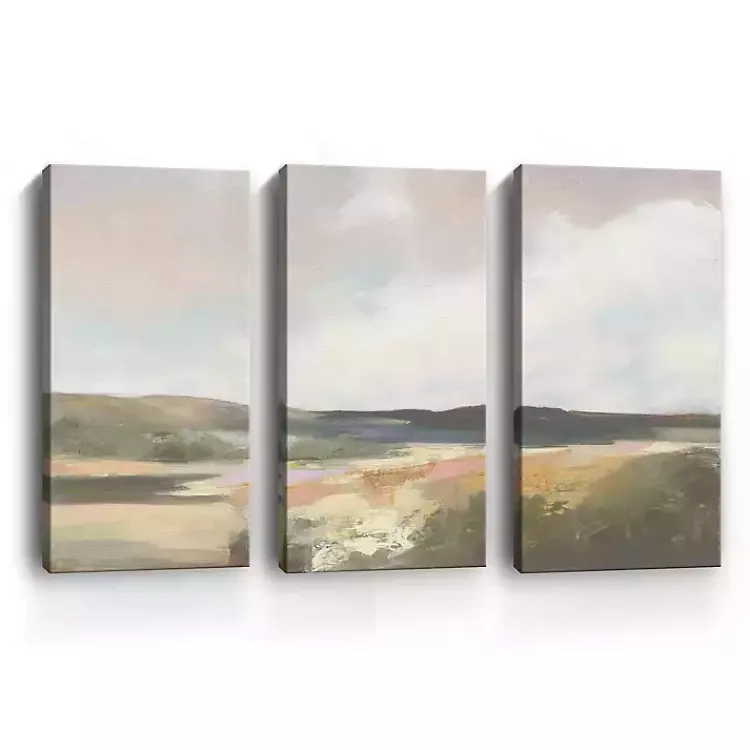 Kirklands Home Canvas Art|Dawn by the Water Canvas Art Prints, Set of 3 Multi