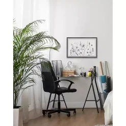 Kirklands Home Framed Art|Deckled Gray Flower Fields Framed Art Print