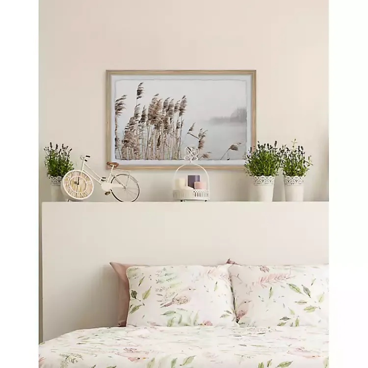 Kirklands Home Framed Art|Deckled Lakeside Grass Framed Art Print