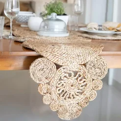 Kirklands Home Table Linens|Decorative Braided Jute Table Runner Tan
