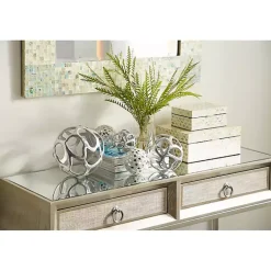 Clearance Decorative Mussel Shell Wood Boxes, Set of 2 Baskets & Boxes