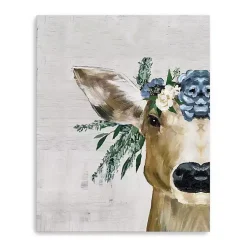 Kirklands Home Canvas Art|Deer and Wildflowers Giclee Canvas Art Print