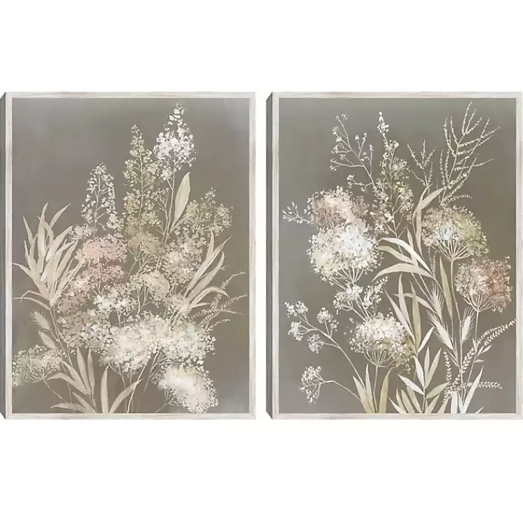 Kirklands Home Framed Art|Delicate Bunch 2-pc. Framed Canvas Art Set