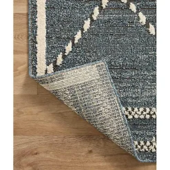 Kirklands Home Area Rugs|Denim Asymmetrical Tufted Area Rug, 7x10 Blue
