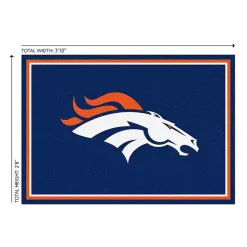 Kirklands Home Area Rugs|Denver Broncos Area Rug, 3x4 Blue
