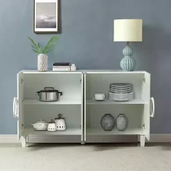 Kirklands Home Cabinets & Sideboards|Dietrich Wood 4-Door Sideboard White