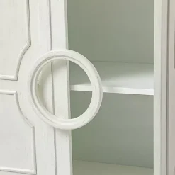 Kirklands Home Cabinets & Sideboards|Dietrich Wood 4-Door Sideboard White