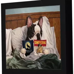 Kirklands Home Framed Art|Dirty Dog Framed Art Print Multi