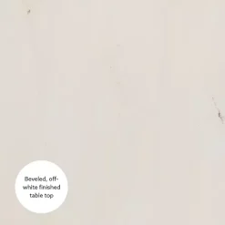 Kirklands Home Accent & End Tables|Distressed Blue Oars Coastal Accent Table White