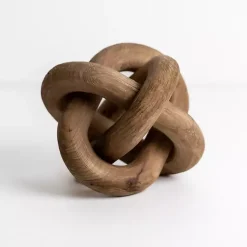 Discount Distressed Wooden Knot Statues & Figurines