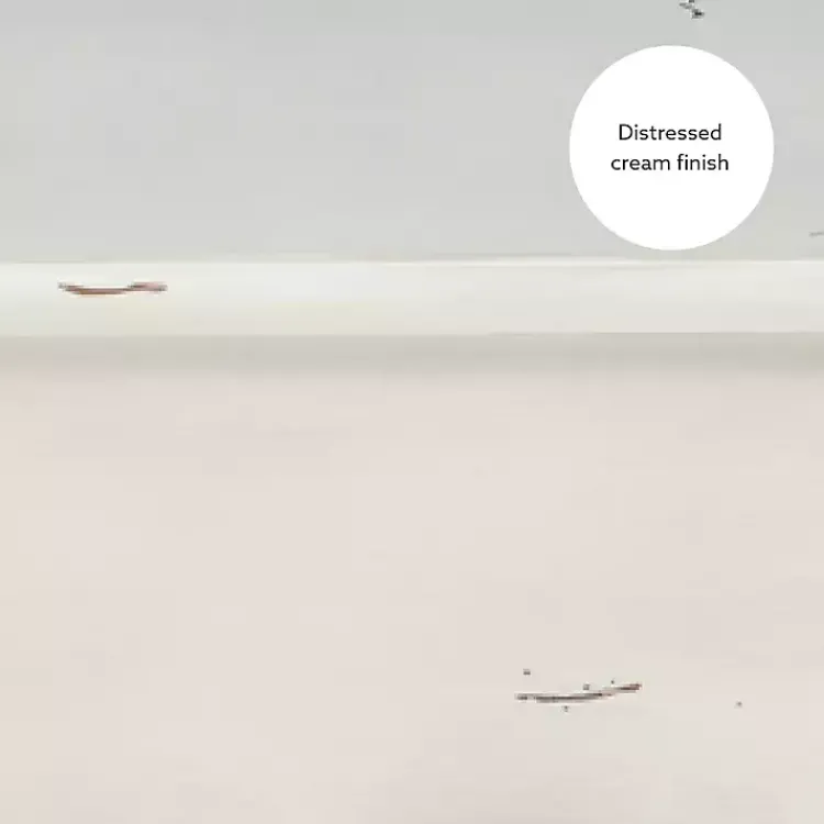 Kirklands Home Coffee Tables|Distressed Cream Wood 3-Drawer Coffee Table Ivory