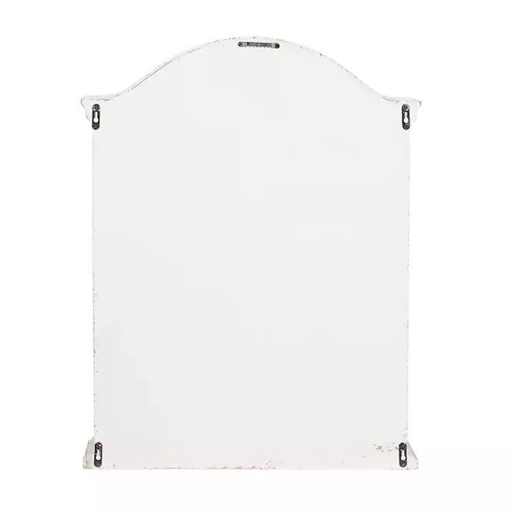 Kirklands Home Wall Storage|Distressed Cream Wood Wall Cabinet