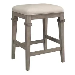 Kirklands Home Bar Stools & Counter Height Stools|Distressed Gray and Beige Counter Stool