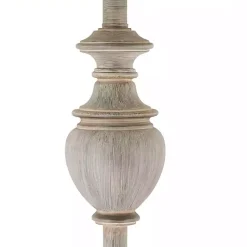 Kirklands Home Floor Lamps|Distressed Gray Hadlee Floor Lamp Tan