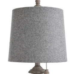 Kirklands Home Table Lamps|Distressed Urn Resin Table Lamp Gray