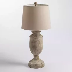 Kirklands Home Table Lamps|Distressed Urn Table Lamp Ivory
