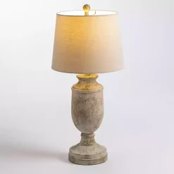 Kirklands Home Table Lamps|Distressed Urn Table Lamp Ivory