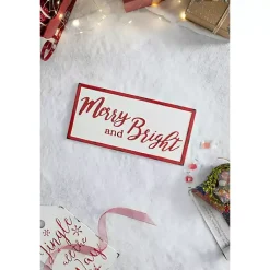 Sale Distressed Merry and Bright Wall Plaque Christmas Art & Wall Decor