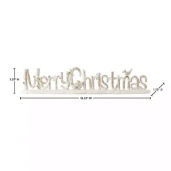 Discount Distressed Merry Christmas Tabletop Sign Christmas Decorations