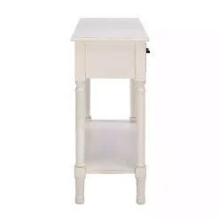 Kirklands Home Console Tables|Distressed Natural Ronan 2-Drawer Console Table White