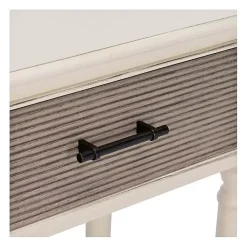 Kirklands Home Console Tables|Distressed Natural Ronan 2-Drawer Console Table White