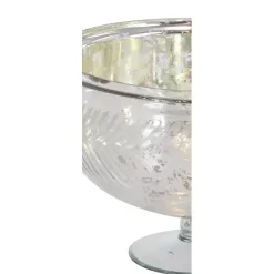 Online Distressed Glass Pedestal Bowl Decorative Bowls & Jars
