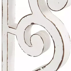 Kirklands Home Console Tables|Distressed White and Brown Wood Console Table