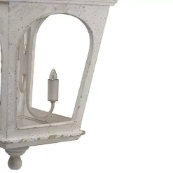 Kirklands Home Chandeliers & Pendant Lighting|Distressed Carriage Pendant Light White