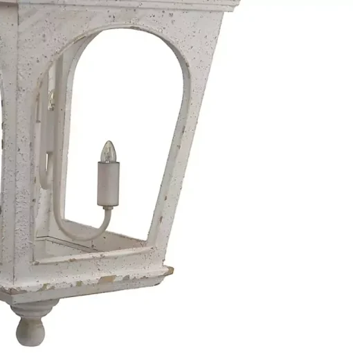 Kirklands Home Chandeliers & Pendant Lighting|Distressed Carriage Pendant Light White