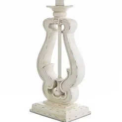 Kirklands Home Table Lamps|Distressed French Farmhouse Table Lamp White