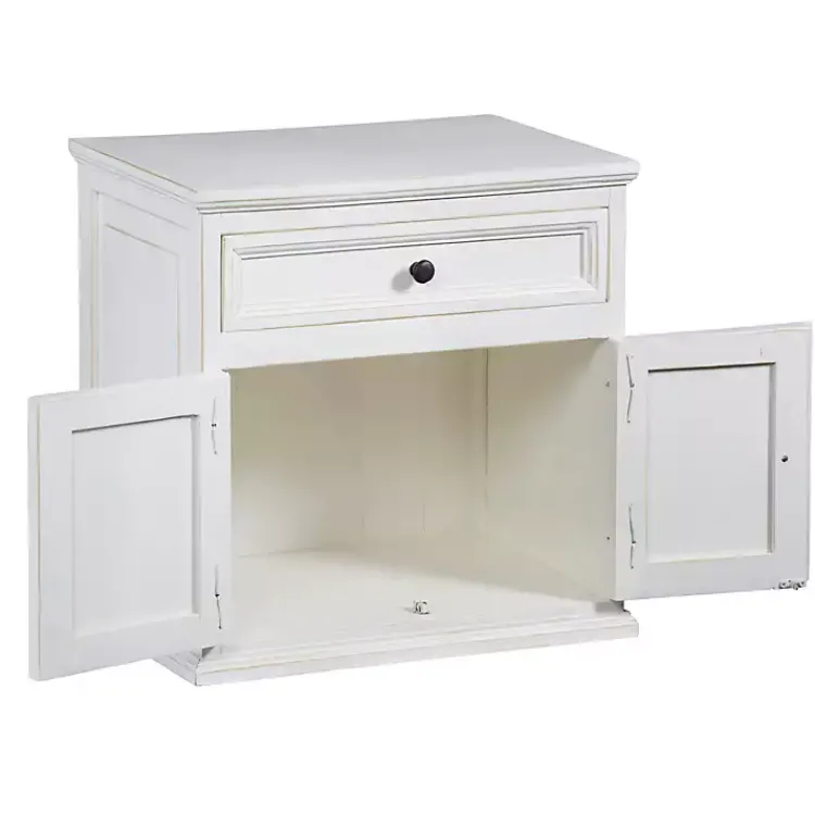 Kirklands Home Nightstands|Distressed Nightstand White