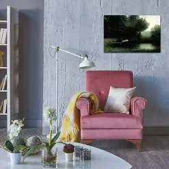 Kirklands Home Canvas Art|Diving Pig Canvas Art Print Green