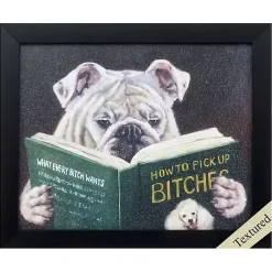 Kirklands Home Framed Art|Dog Reading Framed Art Print