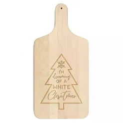 New Dreaming of a White Christmas Cutting Board Christmas Dining & Entertaining