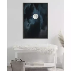 Kirklands Home Canvas Art|Driftless Moon Framed Canvas Art Print