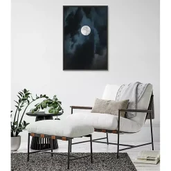 Kirklands Home Canvas Art|Driftless Moon Framed Canvas Art Print