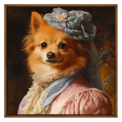 Kirklands Home Canvas Art|Duchess Daphne Daintypaws Framed Art Print Multi