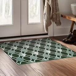 Kirklands Home Area Rugs|Dula Sage Green Washable Area Rug, 3x5